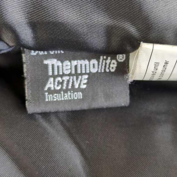 Danier Women’s Black Leather Oversized Jacket with Zip-out Winter Lining SZ L - Picture 12 of 14